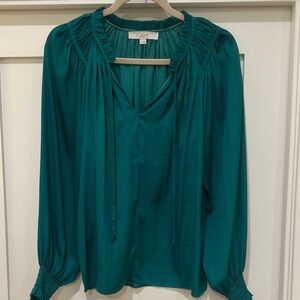 LOFT Emerald Green Blouse